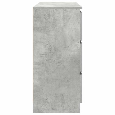 vidaXL Sideboard Μπετόν Γκρι 100x35x76cm Κατασκευασμένο ξύλο 1 τεμ.