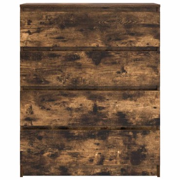vidaXL Sideboard Καπνιστή δρυς 80x35x99cm Κατασκευασμένο ξύλο 1 τεμ.