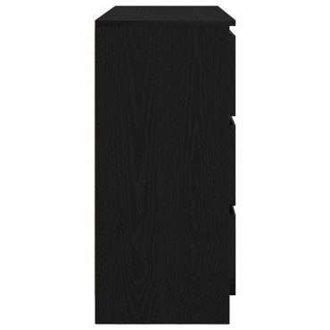vidaXL Sideboard Μαύρη βελανιδιά 100x35x76cm Κατασκευασμένο ξύλο 1 τεμ.