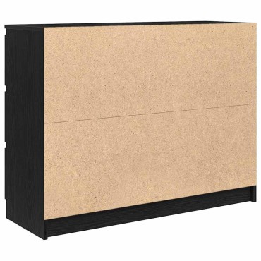vidaXL Sideboard Μαύρη βελανιδιά 100x35x76cm Κατασκευασμένο ξύλο 1 τεμ.