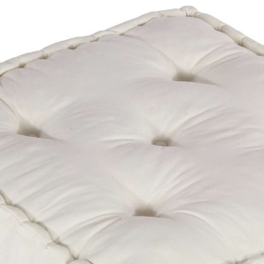vidaXL Modular Pouffe Cream 70x70x36 ύφασμα 70x70x36 cm
