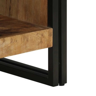 vidaXL Τραπεζάκι σαλονιού 50x50x38cm Στερεό ακατέργαστο ξύλο Mango 1 τεμ.