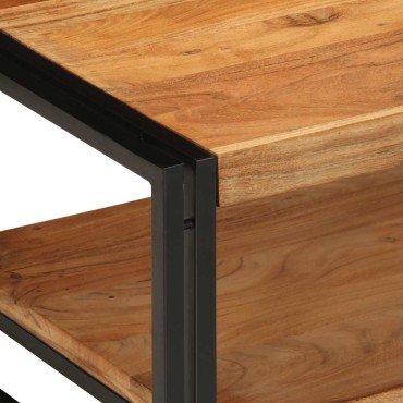 vidaXL Τραπεζάκι σαλονιού 70x50x38cm μασίφ ξύλο ακακίας 1 τεμ.