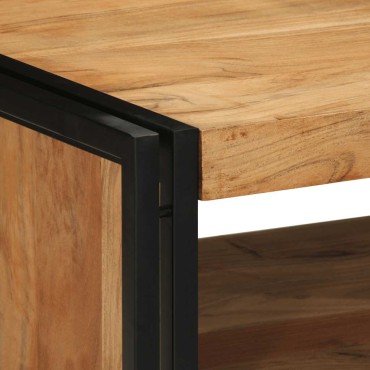 vidaXL Τραπεζάκι σαλονιού 70x50x38cm μασίφ ξύλο ακακίας 1 τεμ.