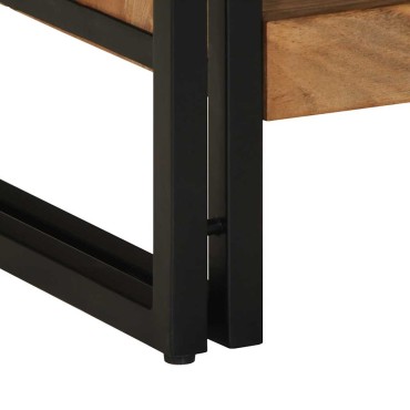 vidaXL Τραπεζάκι σαλονιού 70x50x38cm μασίφ ξύλο ακακίας 1 τεμ.