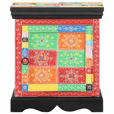 vidaXL Κομοδίνο 2 τεμ. Πολύχρωμο 40x35x45cm Στερεό ξύλο Mango