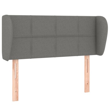 vidaXL Κεφαλάρι με Πτερύγια Σκούρο Γκρι 103x23x78/88cm Υφασμάτινο 1 τεμ.