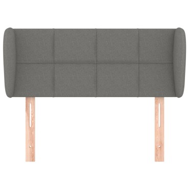 vidaXL Κεφαλάρι με Πτερύγια Σκούρο Γκρι 103x23x78/88cm Υφασμάτινο 1 τεμ.