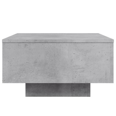 vidaXL Τραπεζάκι Σαλονιού Γκρι Σκυροδ. 55x55x31cm Επεξεργ. Ξύλο 1 τεμ.