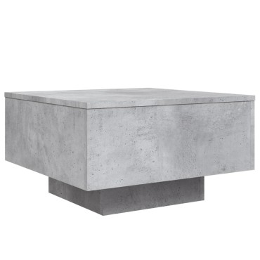 vidaXL Τραπεζάκι Σαλονιού Γκρι Σκυροδ. 55x55x31cm Επεξεργ. Ξύλο 1 τεμ.