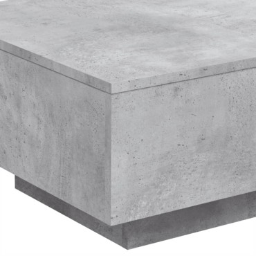 vidaXL Τραπεζάκι Σαλονιού Γκρι Σκυροδ. 55x55x31cm Επεξεργ. Ξύλο 1 τεμ.