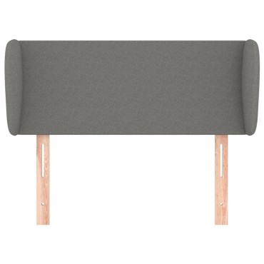 vidaXL Κεφαλάρι με Πτερύγια Σκούρο Γκρι 93x23x78/88cm Υφασμάτινο 1 τεμ.