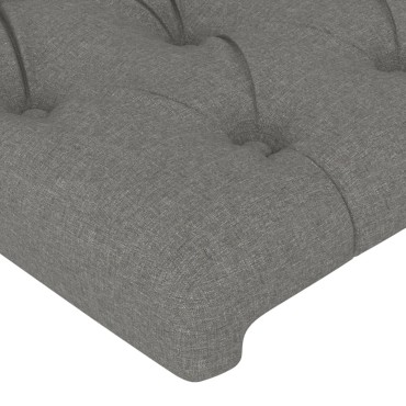 vidaXL Κεφαλάρι με Πτερύγια Σκούρο Γκρι 183x23x78/88cm Υφασμάτινο 1 τεμ.