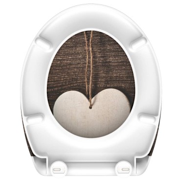 SCHÜTTE Κάθισμα Λεκάνης WOOD HEART Soft-Close & Σχέδιο από Duroplast