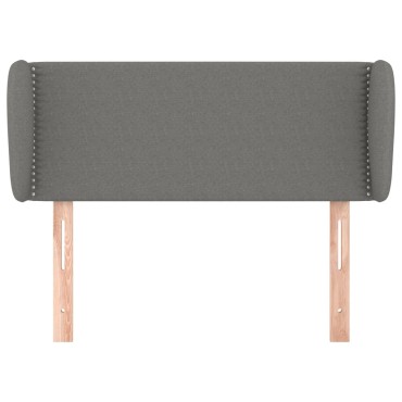 vidaXL Κεφαλάρι με Πτερύγια Σκούρο Γκρι 103x23x78/88cm Υφασμάτινο 1 τεμ.