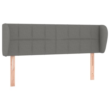 vidaXL Κεφαλάρι με Πτερύγια Σκούρο Γκρι 147x23x78/88cm Υφασμάτινο 1 τεμ.