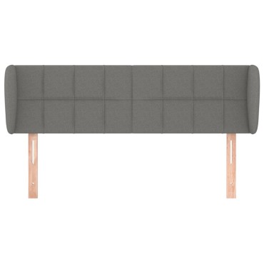 vidaXL Κεφαλάρι με Πτερύγια Σκούρο Γκρι 147x23x78/88cm Υφασμάτινο 1 τεμ.
