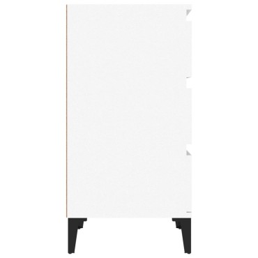 vidaXL Κομοδίνο Λευκό 40x35x70cm από Επεξεργασμένο Ξύλο 1 τεμ.