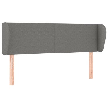 vidaXL Κεφαλάρι με Πτερύγια Σκούρο Γκρι 147x23x78/88cm Υφασμάτινο 1 τεμ.