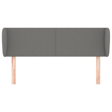 vidaXL Κεφαλάρι με Πτερύγια Σκούρο Γκρι 147x23x78/88cm Υφασμάτινο 1 τεμ.