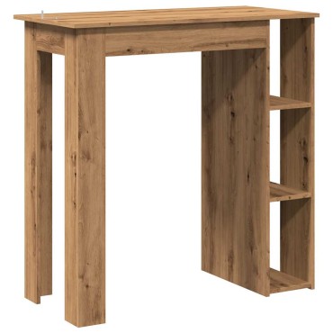 vidaXL Τραπέζι Κονσόλα με Ράφι Καφέ Δρυς 102x50x103,5cm Επεξεργ. Ξύλο 1 τεμ.