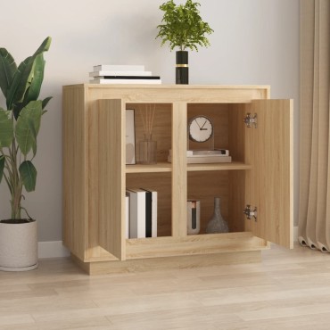 vidaXL Συρταριέρα Sonoma Δρυς 80x34x75cm Επεξεργασμένο Ξύλο 1 τεμ.