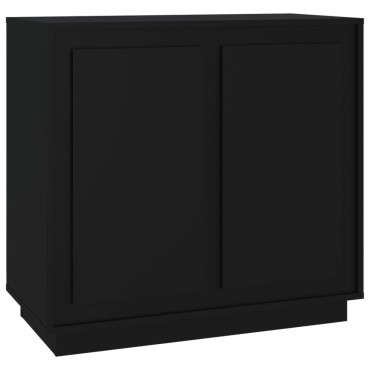 vidaXL Ντουλάπι Μαύρο 80x34x75cm από Επεξεργασμένο Ξύλο 1 τεμ.