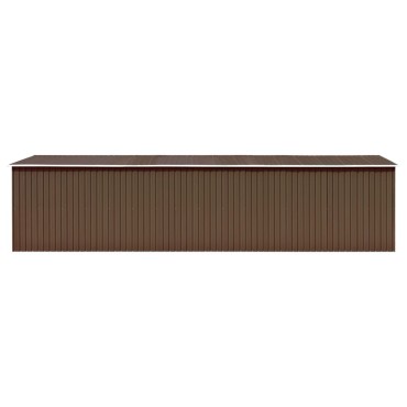 vidaXL Αποθήκη Κήπου Καφέ 257 x 779 x 181 εκ. Γαλβανισμένο Ατσάλι