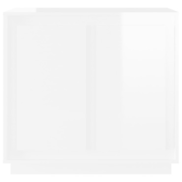 vidaXL Ντουλάπι Γυαλιστερό Λευκό 80x34x75cm από Επεξεργασμένο Ξύλο 1 τεμ.
