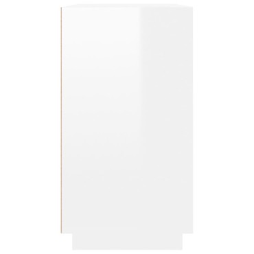vidaXL Ντουλάπι Γυαλιστερό Λευκό 80x34x75cm από Επεξεργασμένο Ξύλο 1 τεμ.