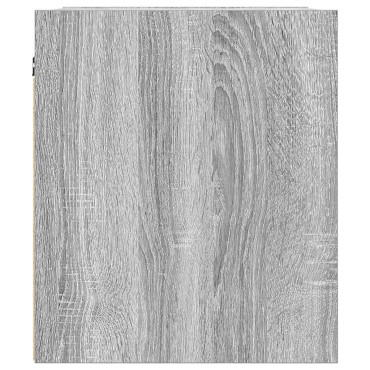 vidaXL Κομοδίνα Επιτοίχια Γκρι Sonoma 38x34x40cm 1 τεμ.