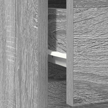 vidaXL Συρταριέρα με Συρτάρια Γκρι Sonoma 71x35x65cm από Επεξ. Ξύλο 1 τεμ.