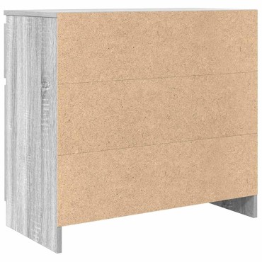 vidaXL Συρταριέρα με Συρτάρια Γκρι Sonoma 71x35x65cm από Επεξ. Ξύλο 1 τεμ.