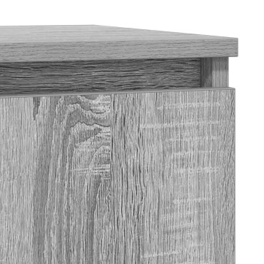 vidaXL Συρταριέρα με Συρτάρια Γκρι Sonoma 71x35x65cm από Επεξ. Ξύλο 1 τεμ.