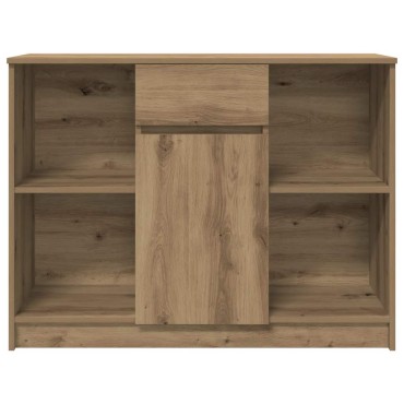 vidaXL Συρταριέρα με Συρτάρια Τεχνίτης Δρυς 101x35x76cm Επεξ. Ξύλο 1 τεμ.