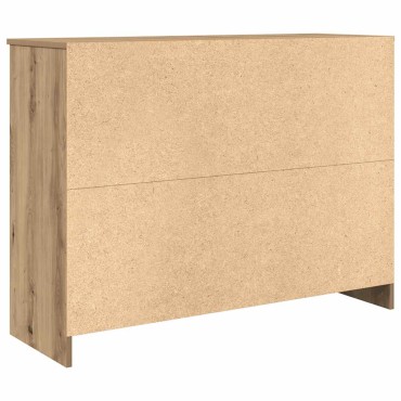 vidaXL Συρταριέρα με Συρτάρια Τεχνίτης Δρυς 101x35x76cm Επεξ. Ξύλο 1 τεμ.