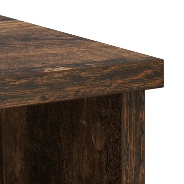 vidaXL Συρταριέρα με Συρτάρια Καπνιστή Δρυς 101x35x76cm Επεξ. Ξύλο 1 τεμ.