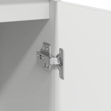 vidaXL Συρταριέρα με Συρτάρια Λευκή 71x35x65cm από Επεξ. Ξύλο 1 τεμ.