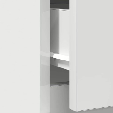 vidaXL Συρταριέρα με Συρτάρια Λευκή 71x35x65cm από Επεξ. Ξύλο 1 τεμ.