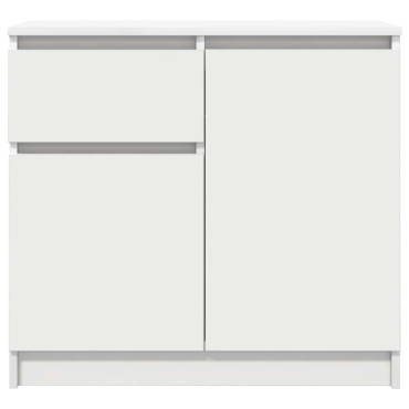 vidaXL Συρταριέρα με Συρτάρια Λευκή 71x35x65cm από Επεξ. Ξύλο 1 τεμ.