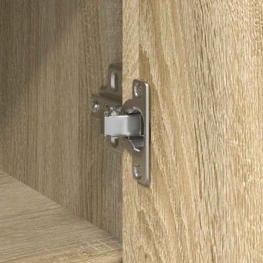 vidaXL Συρταριέρα με Συρτάρια Sonoma Δρυς 101x35x76cm από Επεξ. Ξύλο 1 τεμ.
