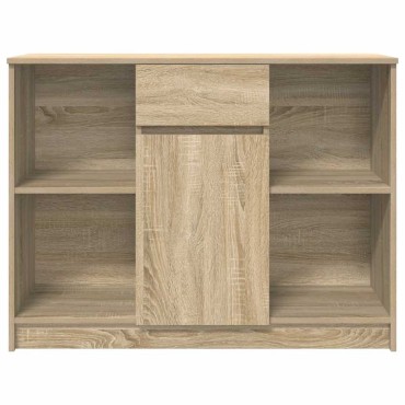 vidaXL Συρταριέρα με Συρτάρια Sonoma Δρυς 101x35x76cm από Επεξ. Ξύλο 1 τεμ.
