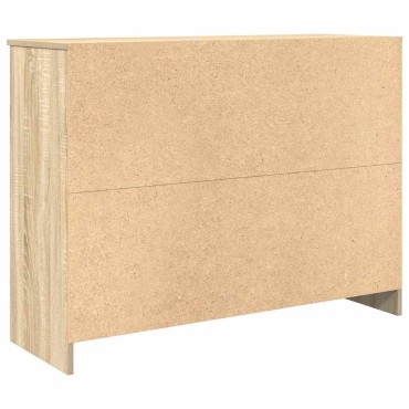 vidaXL Συρταριέρα με Συρτάρια Sonoma Δρυς 101x35x76cm από Επεξ. Ξύλο 1 τεμ.