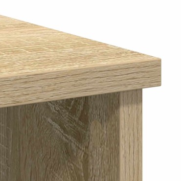 vidaXL Συρταριέρα με Συρτάρια Sonoma Δρυς 101x35x76cm από Επεξ. Ξύλο 1 τεμ.