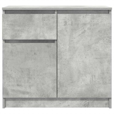 vidaXL Συρταριέρα με Συρτάρια Γκρι Σκυρ. 71x35x65cm από Επεξ. Ξύλο 1 τεμ.