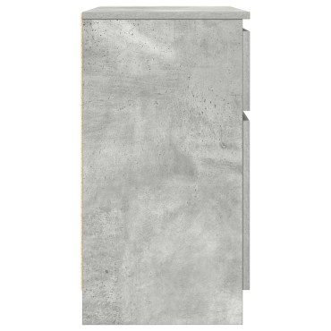 vidaXL Συρταριέρα με Συρτάρια Γκρι Σκυρ. 71x35x65cm από Επεξ. Ξύλο 1 τεμ.