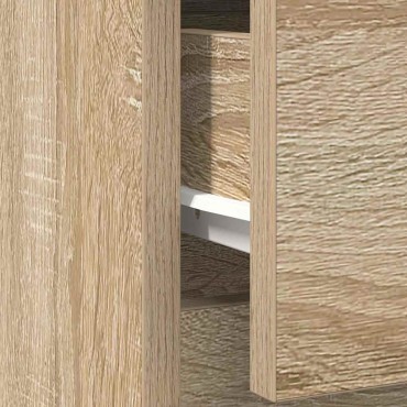 vidaXL Συρταριέρα με Συρτάρια Sonoma Δρυς 71x35x84cm από Επεξ. Ξύλο 1 τεμ.