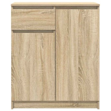 vidaXL Συρταριέρα με Συρτάρια Sonoma Δρυς 71x35x84cm από Επεξ. Ξύλο 1 τεμ.