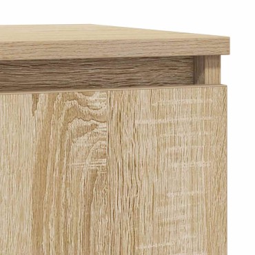 vidaXL Συρταριέρα με Συρτάρια Sonoma Δρυς 71x35x84cm από Επεξ. Ξύλο 1 τεμ.
