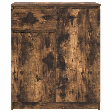 vidaXL Συρταριέρα με Συρτάρια Καπνιστή Δρυς 71x35x84cm Επεξ. Ξύλο 1 τεμ.